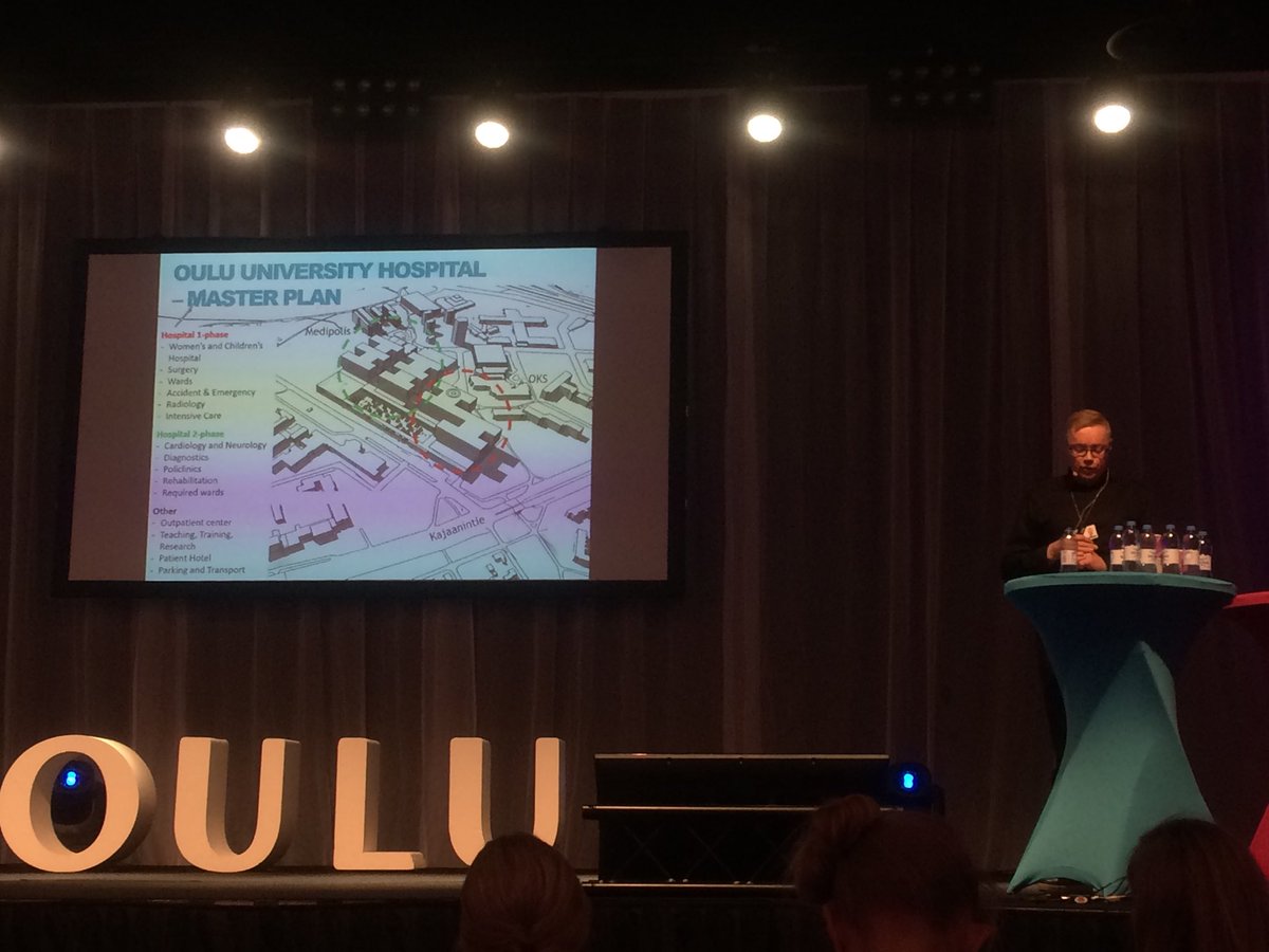 ReponenJarmo's tweet photo. #ouluhealth #demodate : over 50 enterprises and 250 participants are listening to a New master plan for #futurehospital2030 in #oulu. What is the role of #eHealth in patient centric care? https://t.co/xbvANKSv9p