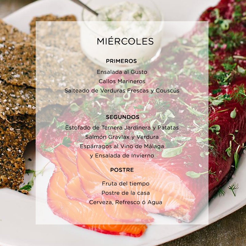 ZinkinnFood's tweet photo. Feliz Miércoles a todos 🙂 Os dejamos el menú de hoy:   #cafeteria #rayoverde #thegreenray #ptamalaga 😃 #cocinamediterranea #productolocal #productomalaga #menudeldia #restauranteteatinos #ampliacionteatinos #miercoles #FelizMiercoles #explorers https://t.co/SdfSjoh4Rh