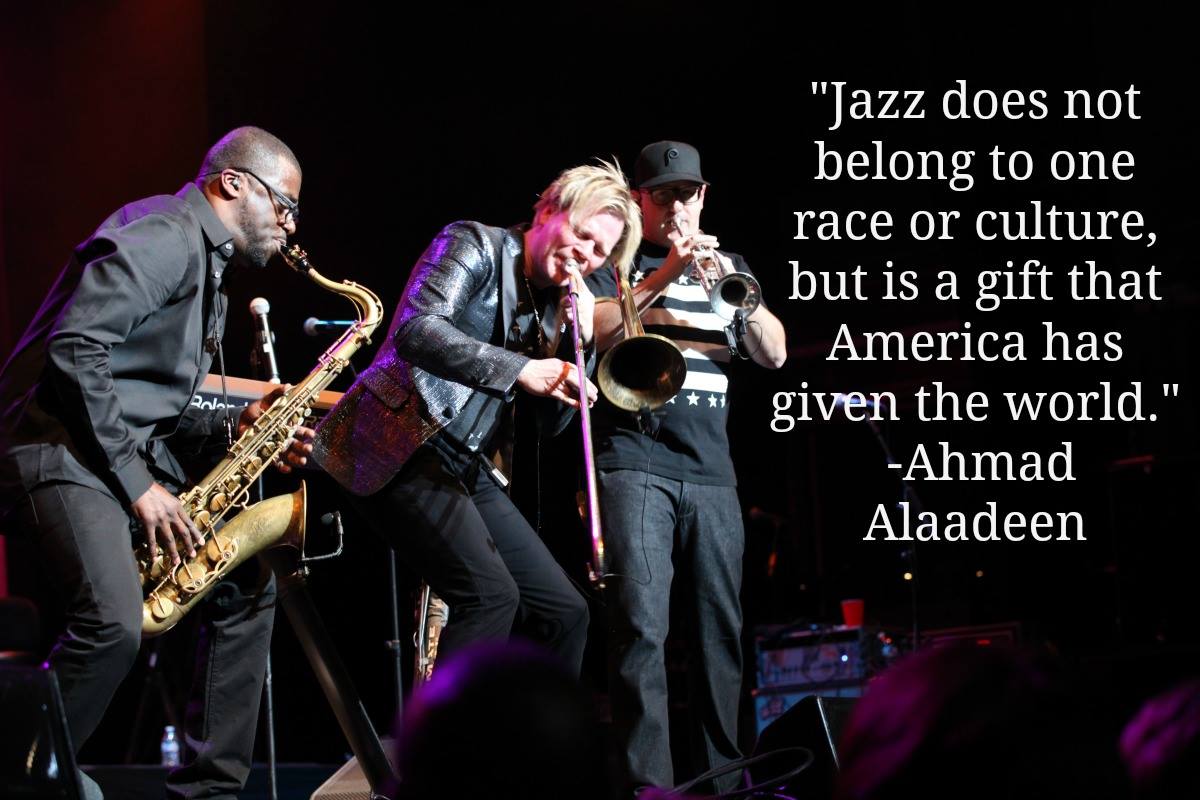 "#Jazz does not belong to one race or culture, but is a gift that America has given the world. "Ahmad Alaadeen #Educate #Celebrate #Participate #JazzDay 30 April Learn more at Jazzday.com