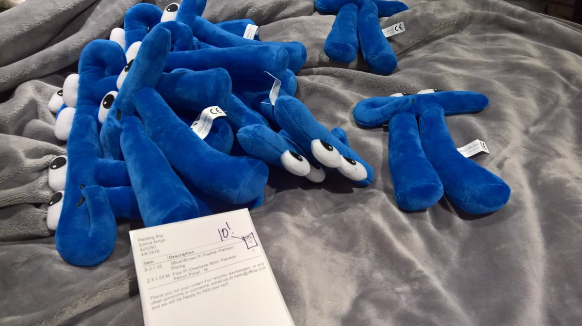 emmaarri's tweet image. I wasn&apos;t lying when said was going to get a lot of pi creatures @3Blue1Brown #maths #mathsiscool