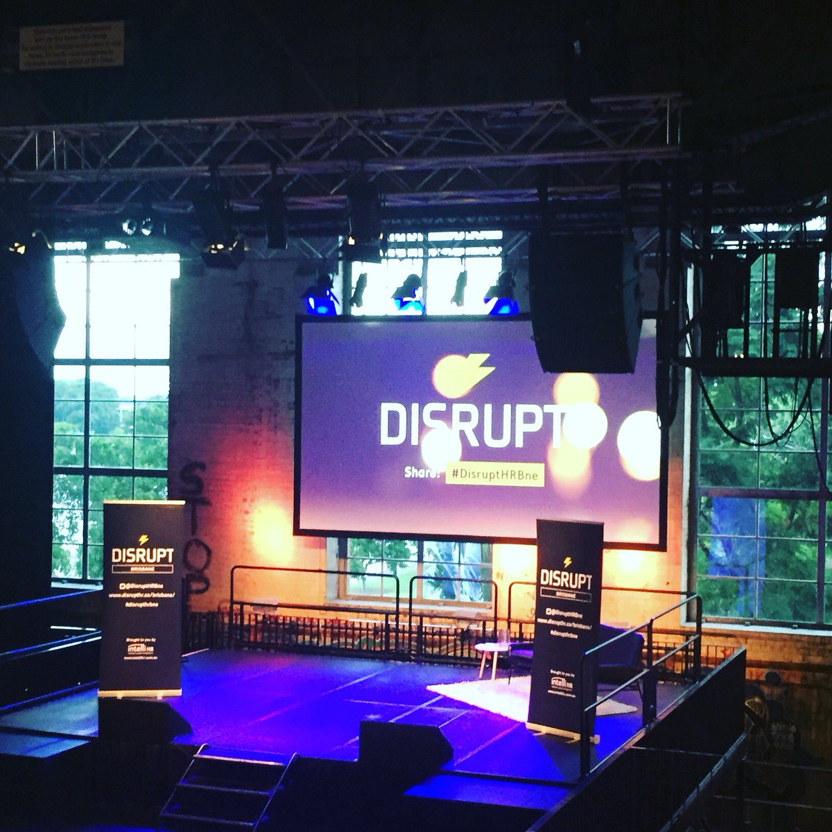 DisruptHRBne's tweet photo. The stage is set! Not long now until DisruptHR Brisbane 2.0... #DisruptHRBne #DisruptHR https://t.co/6H9Txu4i4T