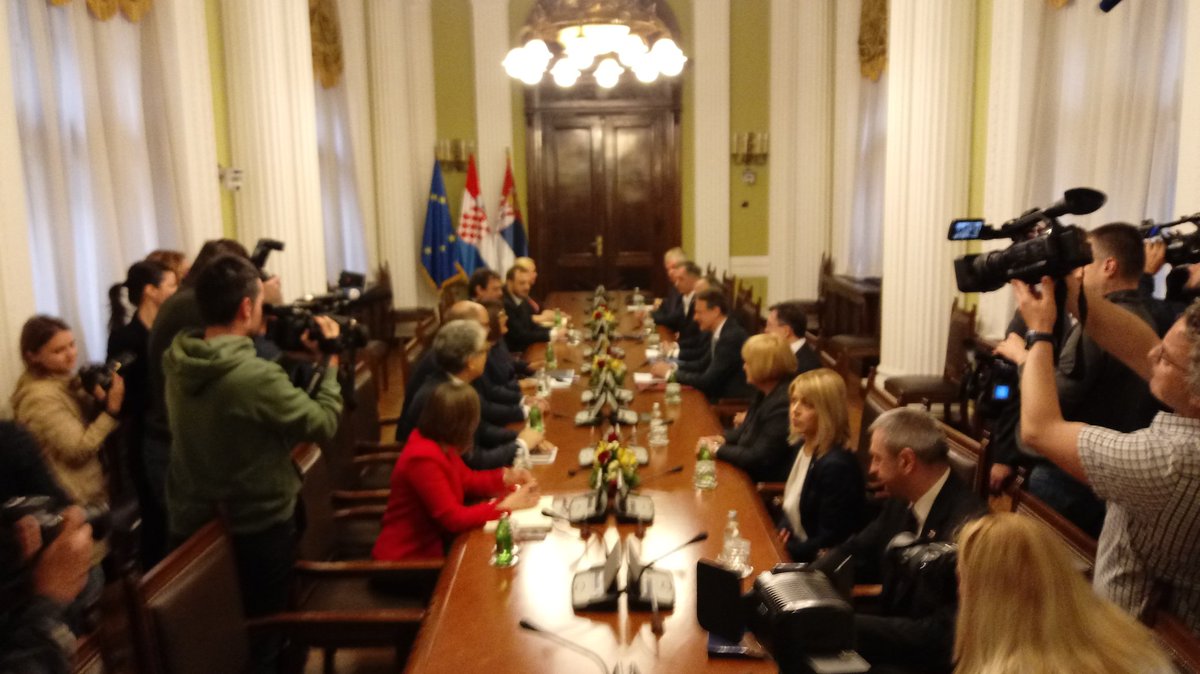 irotim's tweet image. Predsjednik Hrvatskog sabora u prvom posjetu ikad, u Skupštini Srbije. Sutra još zanimljivije, Vučić pa Brnabić.