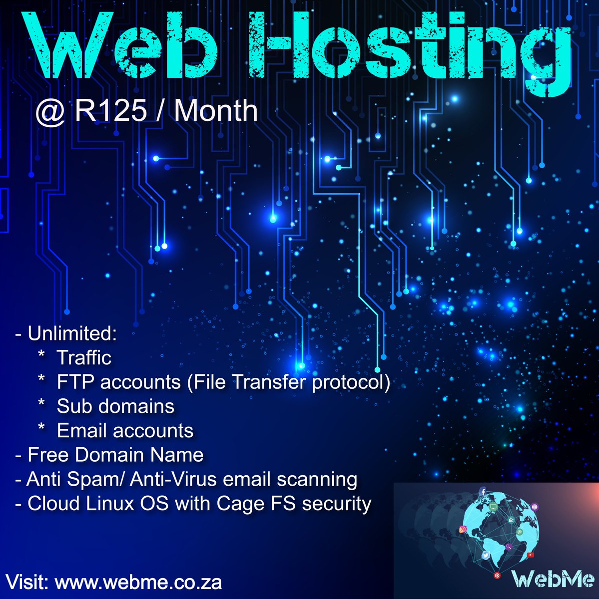 WebMe_SA's tweet image. Contact us today for affordable Web Hosting.

Your Web Solution webme.co.za
#WebMe #DigitalMarketing #SocialMedia #WebHosting #WebDesign