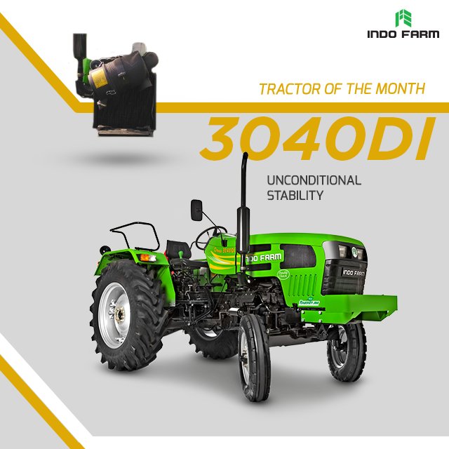 IndoFarmIndia's tweet photo. The three cylinders and engine power range of 38 HP improves the performance of the tractor 3035DI, one of the best tractors in our clan. https://t.co/U9fy6gu3CS
