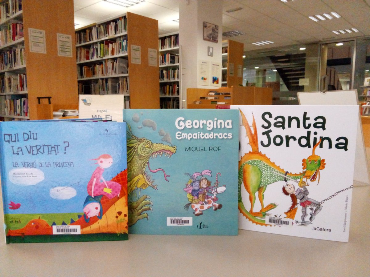 icdones's tweet photo. Ja coneixeu la llegenda de #SantaJordina? Hi havia una vegada una nena llesta i valenta que salvà un príncep d'un drac dolent! #trenquemestereotips amb un #SantJordi2018 ben diferent, contes no sexistes al #CentreDocumentacióJAiR d'@icdones https://t.co/nUpEeZDkj3 #SantaGeorgina https://t.co/47gaFejUQ2