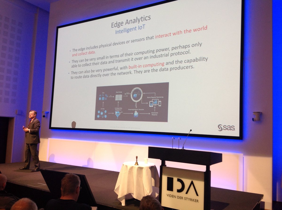 IoT will change humanity just like fire did. It will happen, says Mark Wolf out of SAS Institute, opening keynote, Embedded Everywhere 2018, #ee18dk