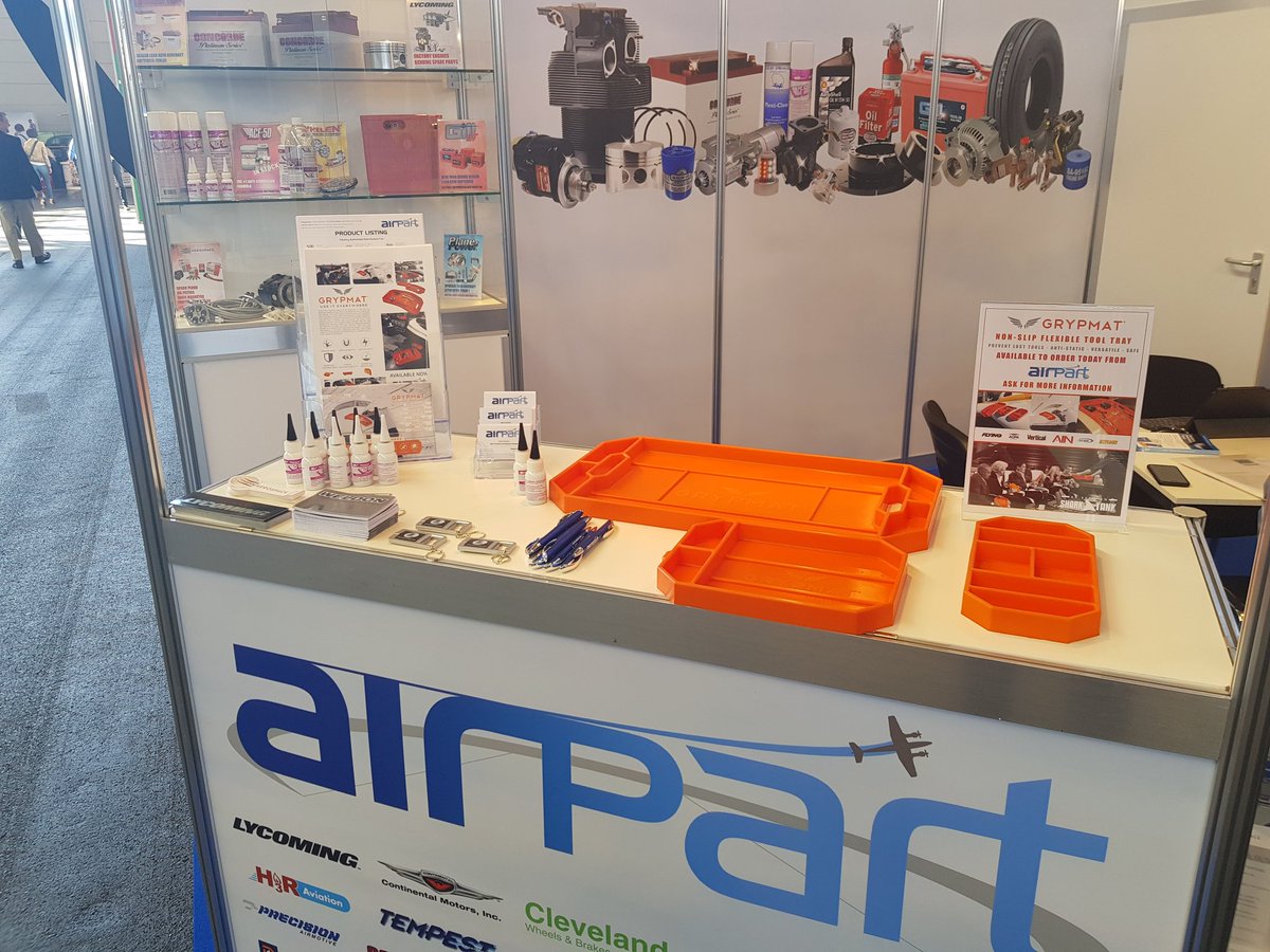 airpartsupply's tweet photo. Grypmat is on display at our booth Hall A5 Booth 226. The flexible tool tray - a must for engineers. Available now #AeroFriedrichshafen #AERO2018 #Grypmat @richardbranson https://t.co/oK5M0XGAar