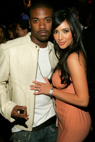 Kim Kardashian with Kanye & ex boyfriends