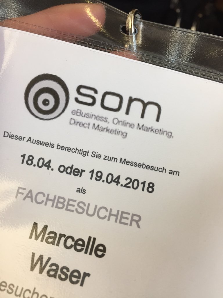 Mit dabei. #SOM18