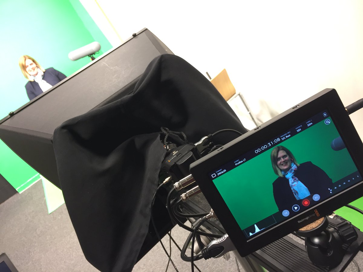 TELCranfield's tweet photo. Filming today in the University’s AV studio for a new collection of enablement videos #TEL #enablement #avstudio https://t.co/aqQj29PSa7