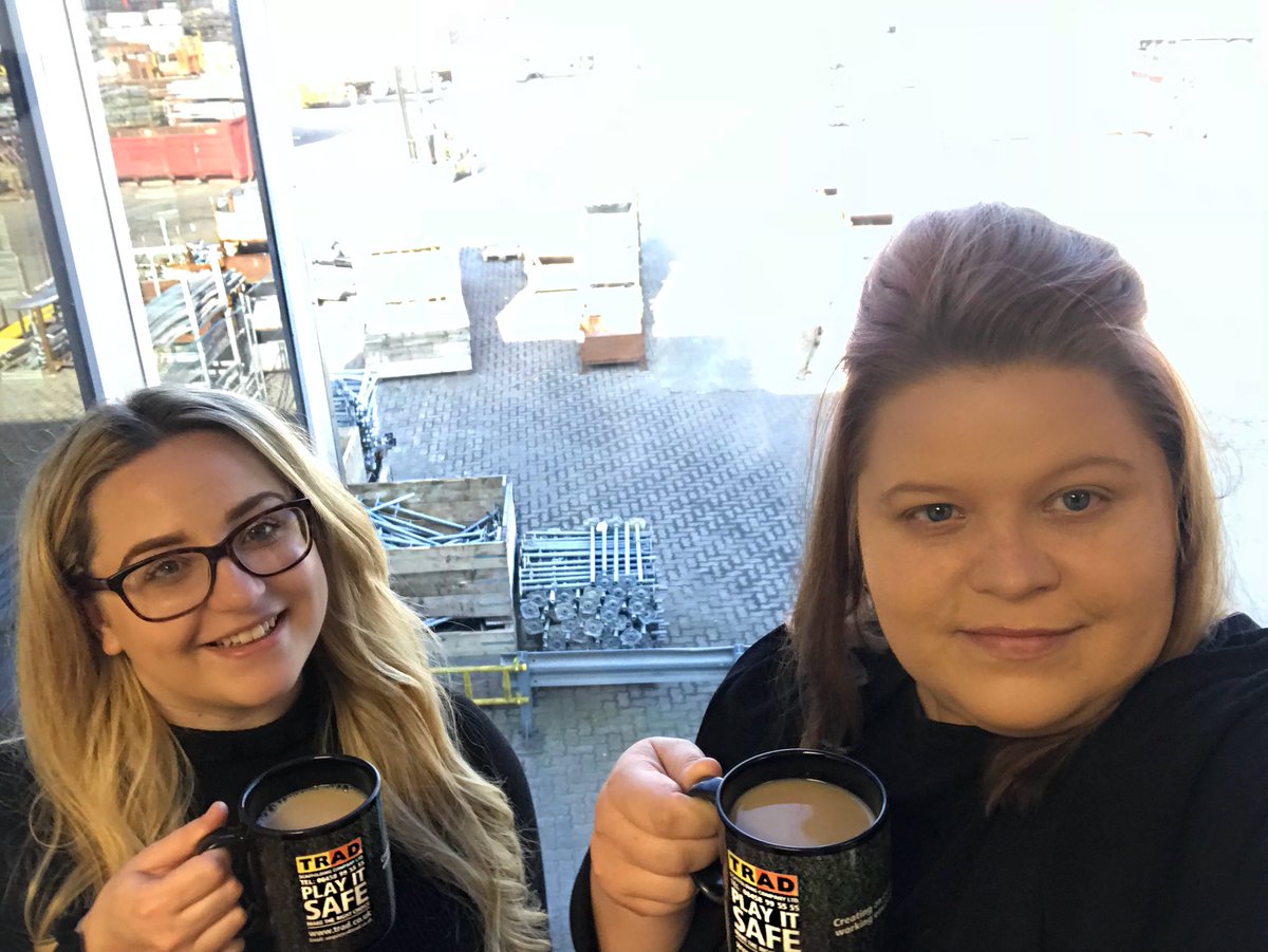 StephBetts_TRAD's tweet photo. Smile it’s #UKCOFFEEWEEK @Rebecca_Trad @TRAD_Scaff #womeninconstruction https://t.co/WhKmRtMlBq