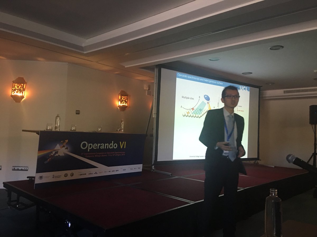 VIOperando's tweet image. Talk by Feng Ryan Wang from @ucl #EXAFS #operando #Ruthenium #Single-site #Catalyst #spectroscoy