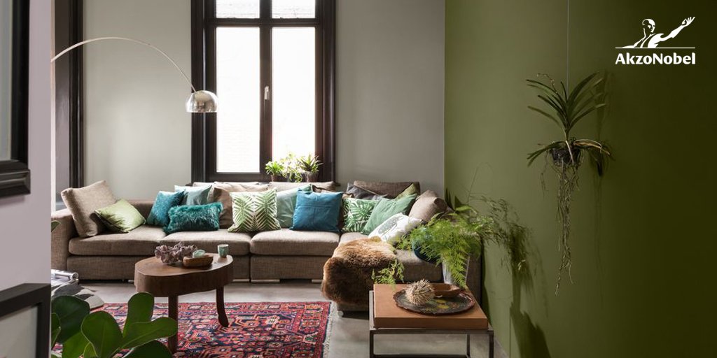 AkzoNobel's tweet image. #Green is said to be soothing and relaxing, mentally as well as physically, which makes it a good color to use in spaces where you need to focus #powerofcolor 💚👀