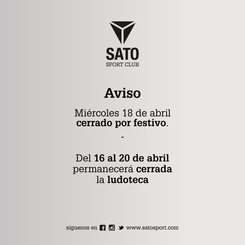 Hoy, el centro permanecerá cerrado por festivo. ¡Volvemos mañana con más energía!💪🏼
