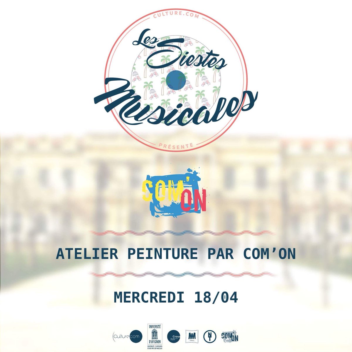 CulturePointCom's tweet photo. On se retrouve dans deux petites heures pour des Siestes en musique, mais aussi en peinture grâce à Com' On ! https://t.co/AdsrHCNDIV