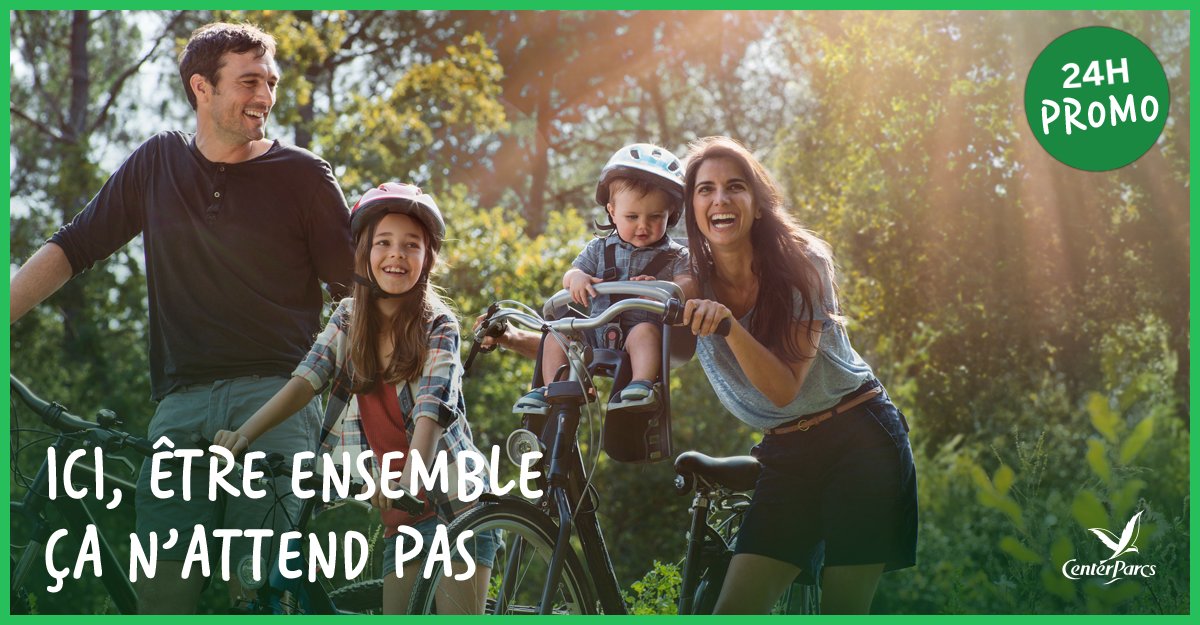 centerparcsfr's tweet photo. Départ imminent, tous à #CenterParcs pour les #vacances de #printemps ! On vous offre jusqu'à -25% sur votre #cottage ➡ https://t.co/w4uEBTqs2F #24HPromo #BonPlan #famille https://t.co/5YXQM8fhkl