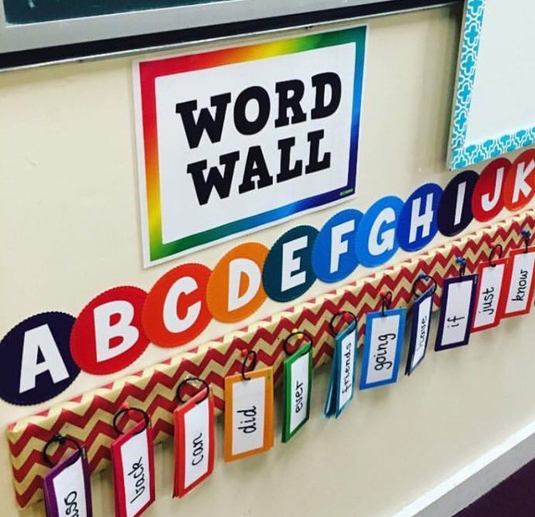 Love this idea for a creative and colourful word wall 🌈😊 #acuedu_P