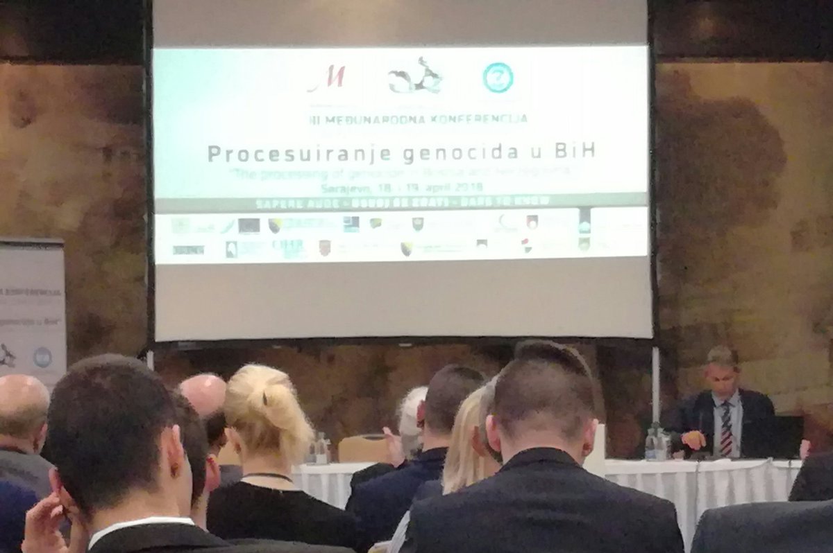 1nikolica's tweet photo. "Solving the issue of missing persons" Matthew Holliday @TheICMP #daretoknow #internationalconference #sarajevo https://t.co/bNkFSy4Byl