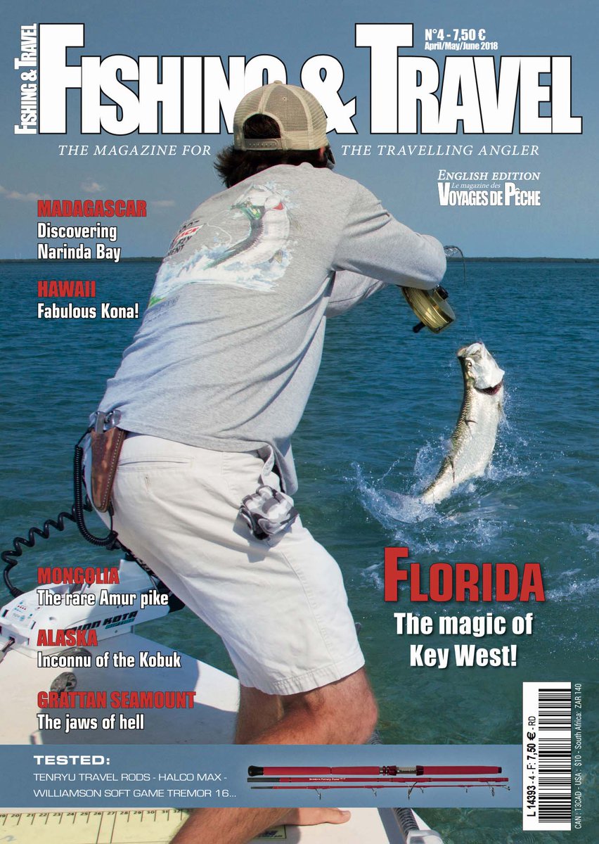 VoyagesdePeche's tweet photo. A Key West tarpon on the cover of Fishing & Travel magazine issue 4! #fishingtrip #KeyWest #tarpon #bluemarlin #Hawaii #flyfishing #flatfishing #Alaska #Mongolia #voyagesdepeche https://t.co/fYJsYDbd9s