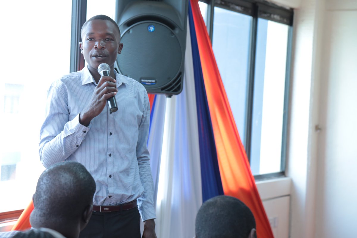 hfcbkenya's tweet photo. To my fellow engineers, let us be competent in what we are doing. Let's grow and work together as a team- Caleb, Site Engineer, CDIC @foundationHF  #Armyof1MillionArtisans https://t.co/0QNbjyzEMf