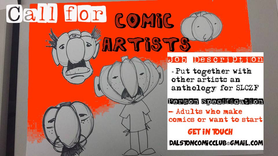 DalstonComics's tweet photo. Comic Artists wanted! @slczf @GoshComics @orbitalcomics https://t.co/w63Hcfe5A2
