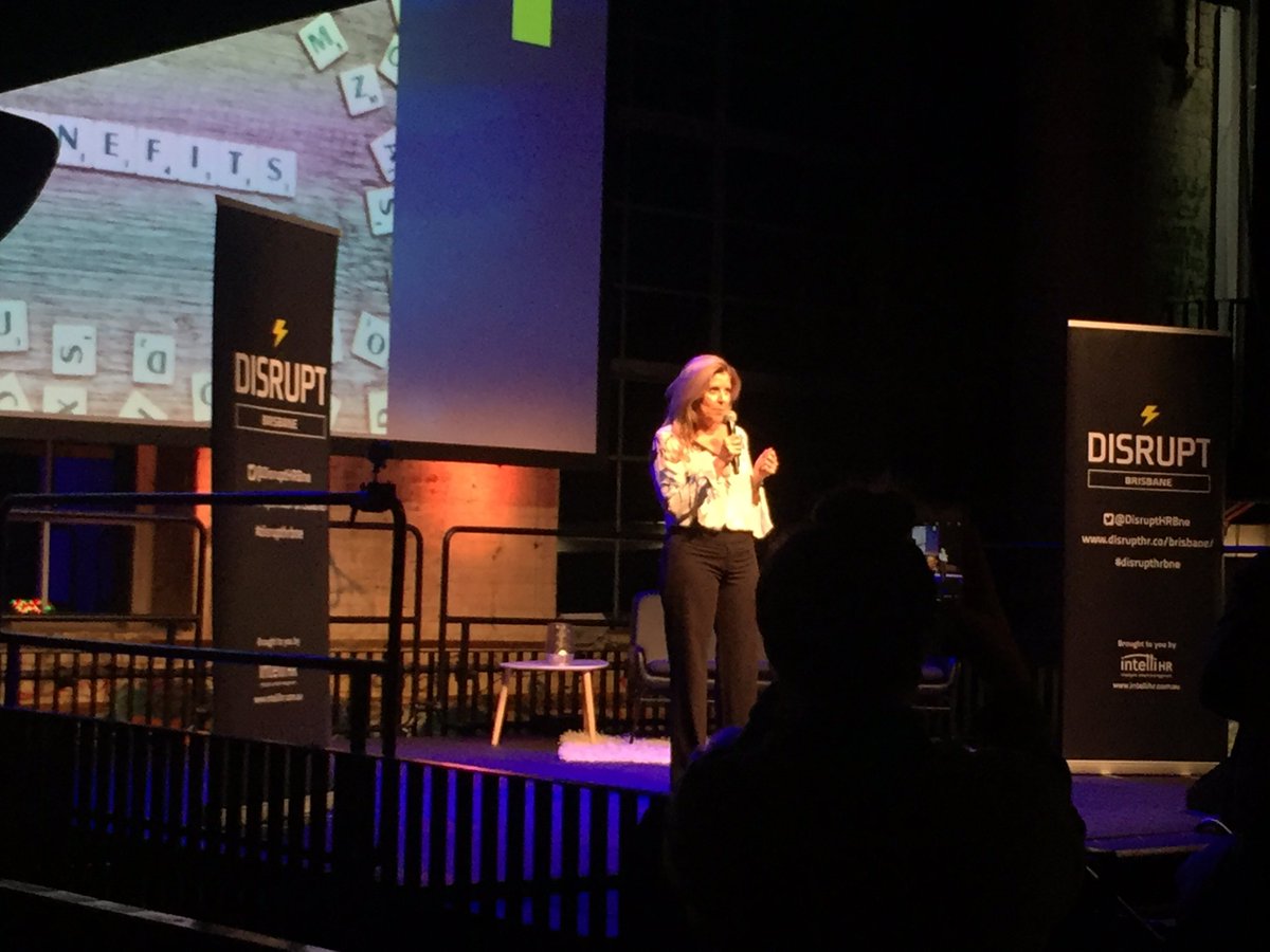 DisruptHRBne's tweet photo. Creating an awesome workplace is not about ping pong tables says Amanda Lutvey at DisruptHR Brisbane 2.0. #DisruptHRBne #DisruptHR https://t.co/VkchGytK0B