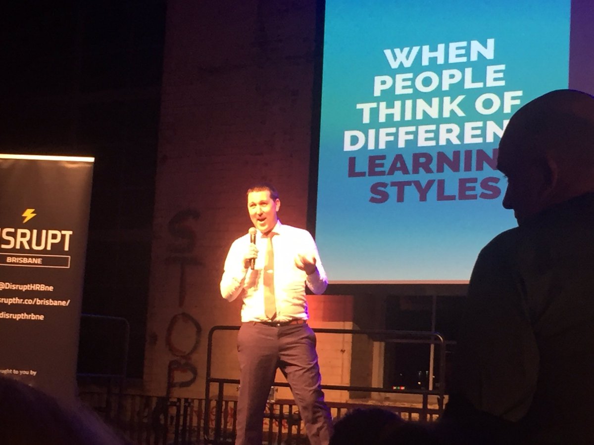 DisruptHRBne's tweet photo. "People with different learning styles can bring so many things to the table," says Will Wheeler of Evolution in Leadership. #DisruptHRBne #DisruptHR https://t.co/0dIlSd5TkF