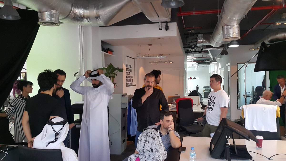 ResolutionDoha's tweet image. Talk about busy – the only time we’ve had people in our office this week is when we’ve turned it into a film set! Otherwise, our teams have been shooting some major projects up and down Doha. 

#ResolutionFilms #FilmProduction #tvcommercial #corporatefilm #Qatar #behindthescenes