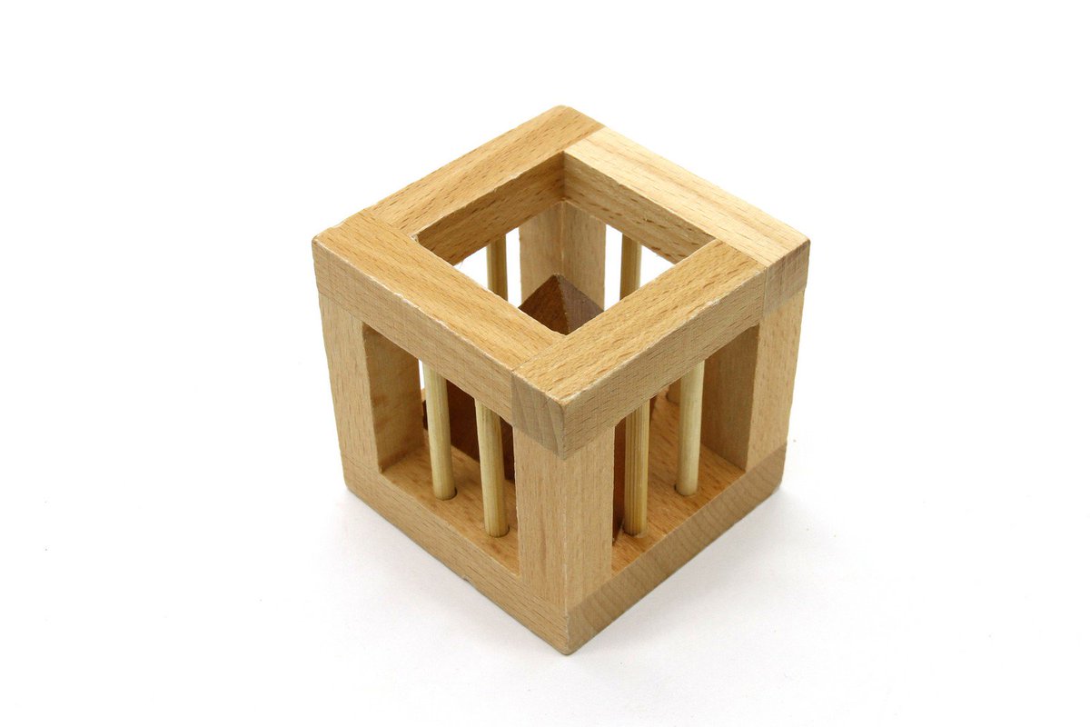 puzzlemaxcom's tweet photo. The Cell, one of our best selling wooden puzzles. Please take it out from the cage....if you can. ๐
https://t.co/RgHFVSrdRl
#puzzlemax #woodenpuzzle #thecell #cage #pyramid #challenge #trapped #wood #fun https://t.co/mo5M50FUmy