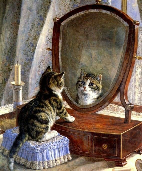 1000_concepts's tweet photo. "who's the fairest of them all?" by Frank Paton
#1000concepts #artist #ArtistOnTwitter #artshowcase #painting #Hungarian #painterontwitter #catlover #mirror #reflection #catsontwitter https://t.co/6wzwATGWhB