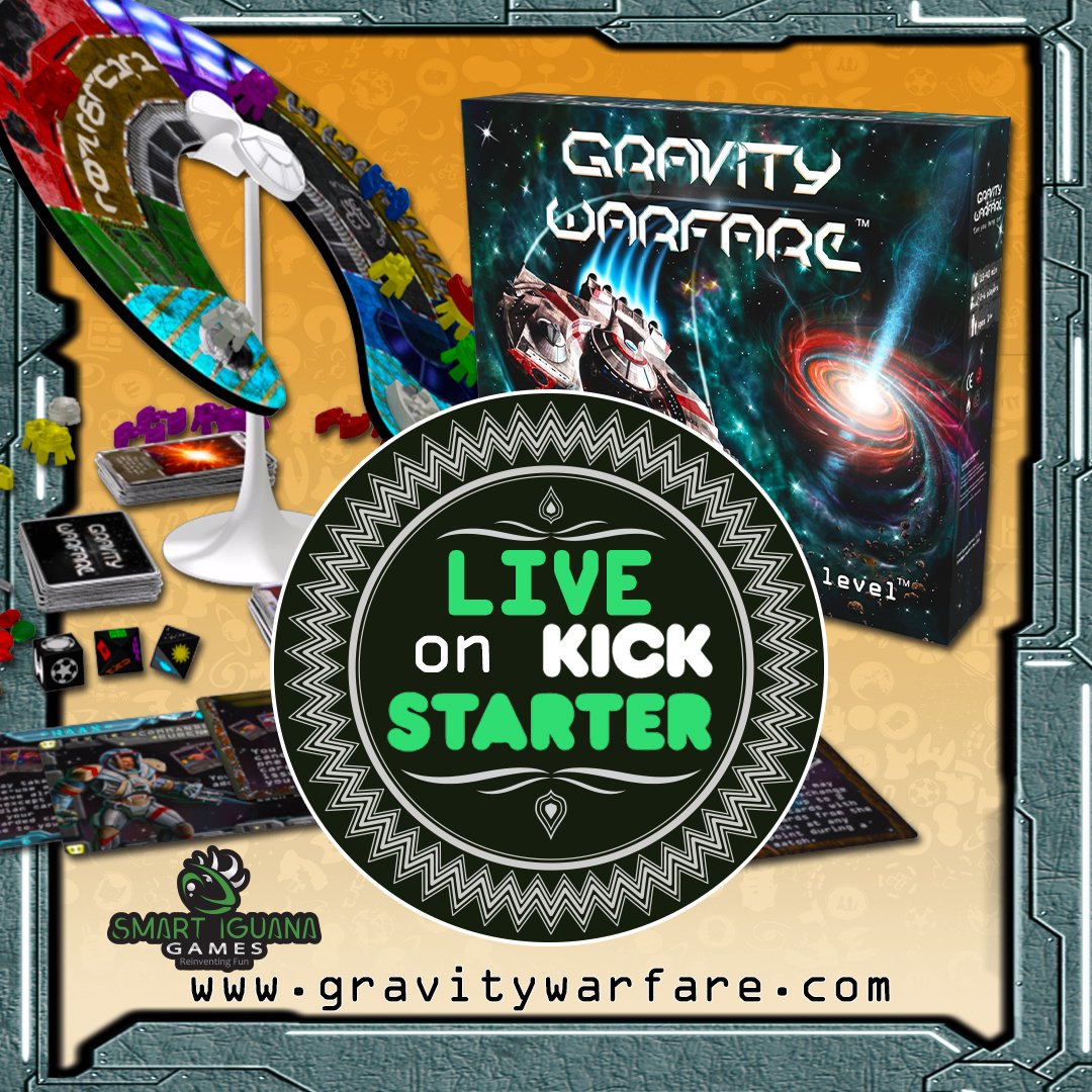 SmartIguanallc's tweet photo. Woohoo! We are up and running! Click below to check out our campaign and pledge today! https://t.co/zyRvBNmmp6
#Kickstarter #Gravitywarfare #boardgames #tabletopgames #bgg #awesome https://t.co/5Fu7f2VbJY