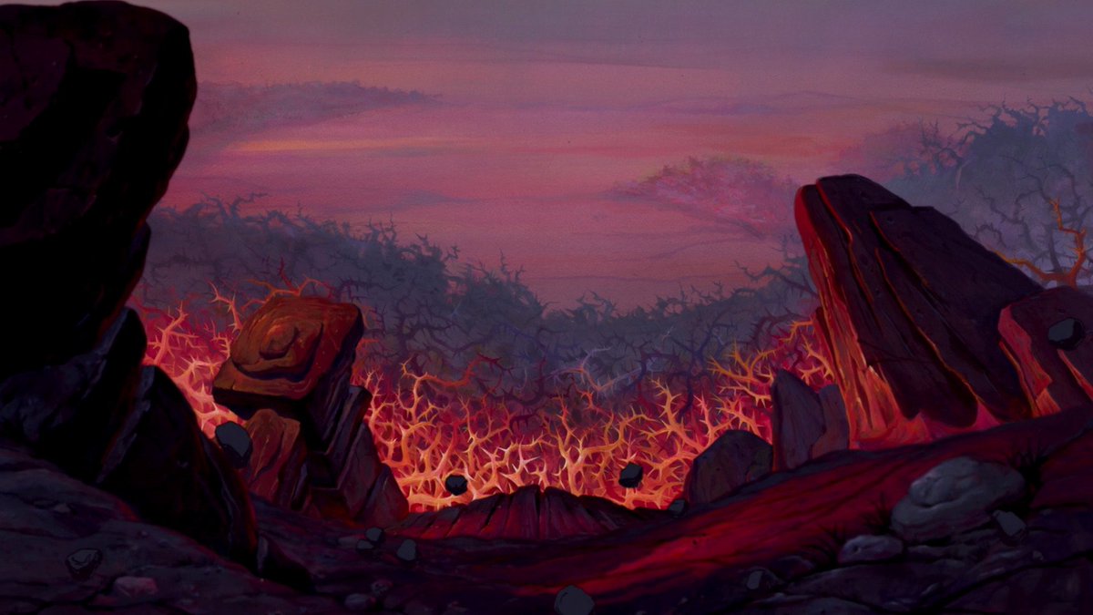 sylvainsarrailh's tweet image. Backgrounds from The Lion King (1994, Walt Disney Feature Animation) :