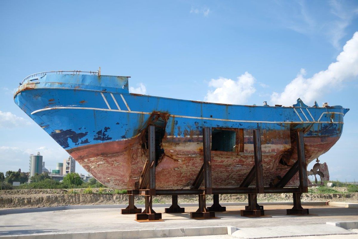 fladig's tweet photo. On 18 April 2015 this wooden boat sank in the Mediterranean. More than  800 people were on board. A tragedy that must  not be forgotten. Still today - 3 years later - too many #migrants  continue to die at sea. (Ph: F.Malavolta) https://t.co/y8Dp0oz7S8