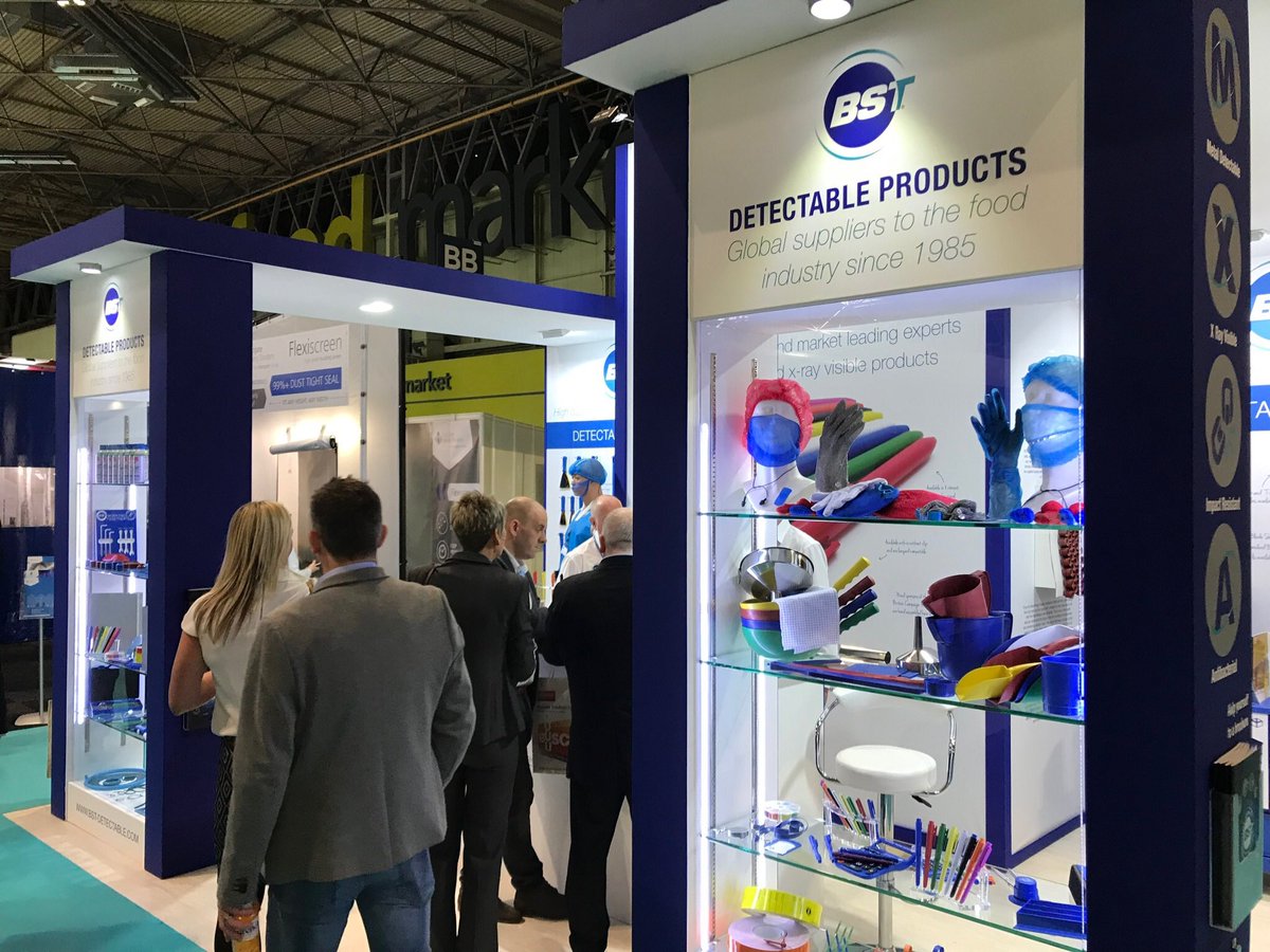 BSTProducts's tweet photo. We’re keeping busy at @Foodex, it’s great to meet so many new faces and catch up with customers and distributors! #LetsTalkDetectables #Foodex2018 #MadeInBritain https://t.co/Cosli5TrOm