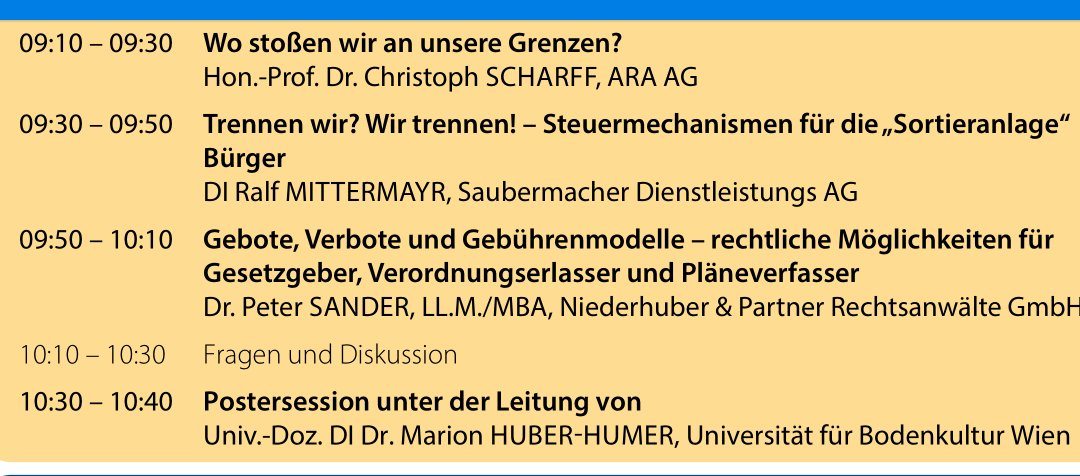 Nach drei hochkarätigen Vorträgen präsentiert Prof. Huber-Humer BOKU die ausgestellten Poster. Auch wir nehmen die Einladung an und Walen informieren. Wer verdient eine Auszeichnung? Die Tln. entscheiden. #awt2018 #
