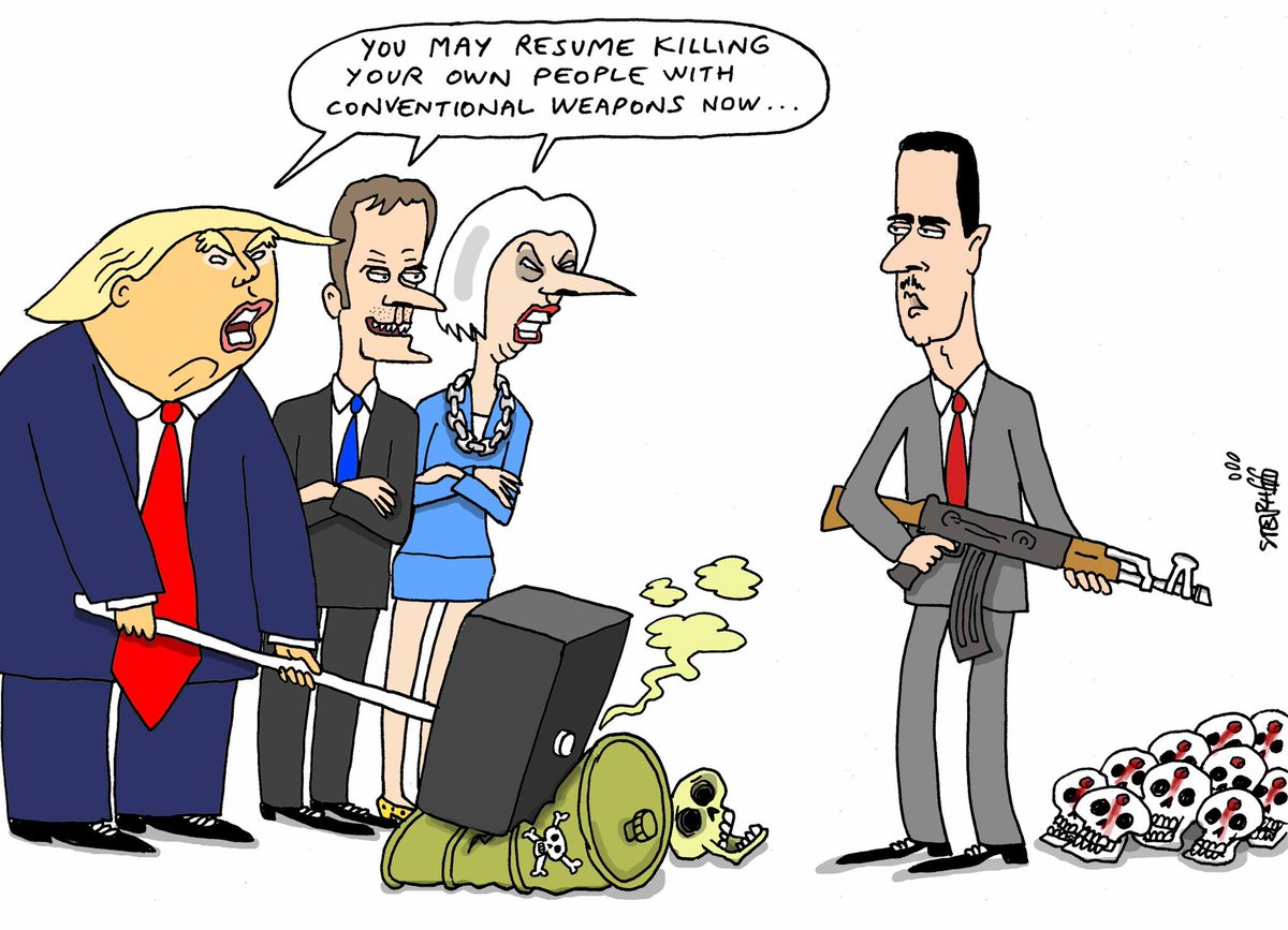 PatriziaTenda's tweet photo. "Adesso puoi continuare a uccidere il tuo popolo con armi convenzionali..."
#AssadAssassin
#SyriaGasAttack
#scritturebrevi https://t.co/vlQQe9X7OT