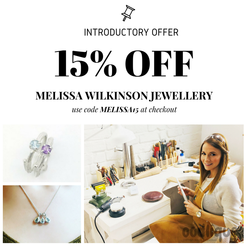 oodlique's tweet photo. Our featured gift maker this week @MelissaWilkinsonJewellery has an exclusive 15% discount off her full collection on oodlique.

Use Code: Melissa15 at checkout.

Code Expires Midnight Sunday

https://t.co/QwrfrYcb78

#discountcode #specialoffer #couponcodes #birthstonejewellery https://t.co/gW21H5B6U9