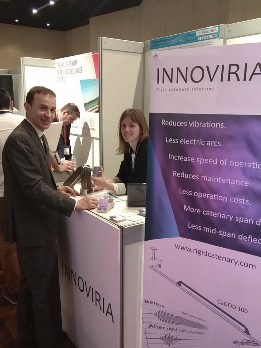 Innoviria's tweet photo. We are with #pandrol in #RailLiveBilbao our commercial partner in the worldwide. https://t.co/SurUV3cLxk