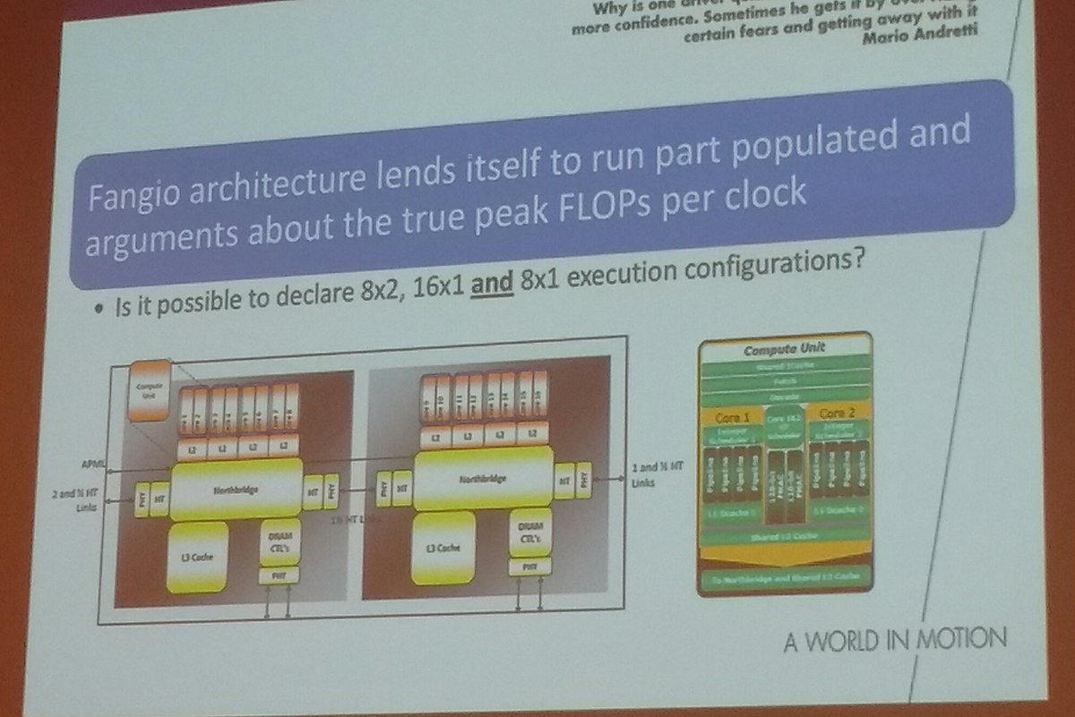 IainBethune's tweet photo. The weird and wonderful world of the AMD 6275 'Fangio' processor, favoured by F1 teams due to artificially lowered leak FLOPs but still good for CFD under FLOP-limiting regulations! https://t.co/2ANFpQmWZq #EASC18 https://t.co/JJjUtSzhOp