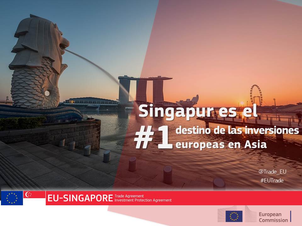 ComisionEuropea's tweet photo. Nuevas oportunidades para las empresas europeas 🇪🇺: el acuerdo de comercio y de inversiones entre la UE y Singapur presentado hoy al Consejo permitirá crear más oportunidades de crecimiento y de creación de empleo 👏👏 
Más info→ https://t.co/TdLa9tNQt8  #EUtrade https://t.co/8tbTCJQBdU