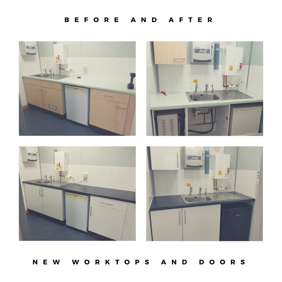 Rework your existing space #newworktops #newdoors #makesabigdifference