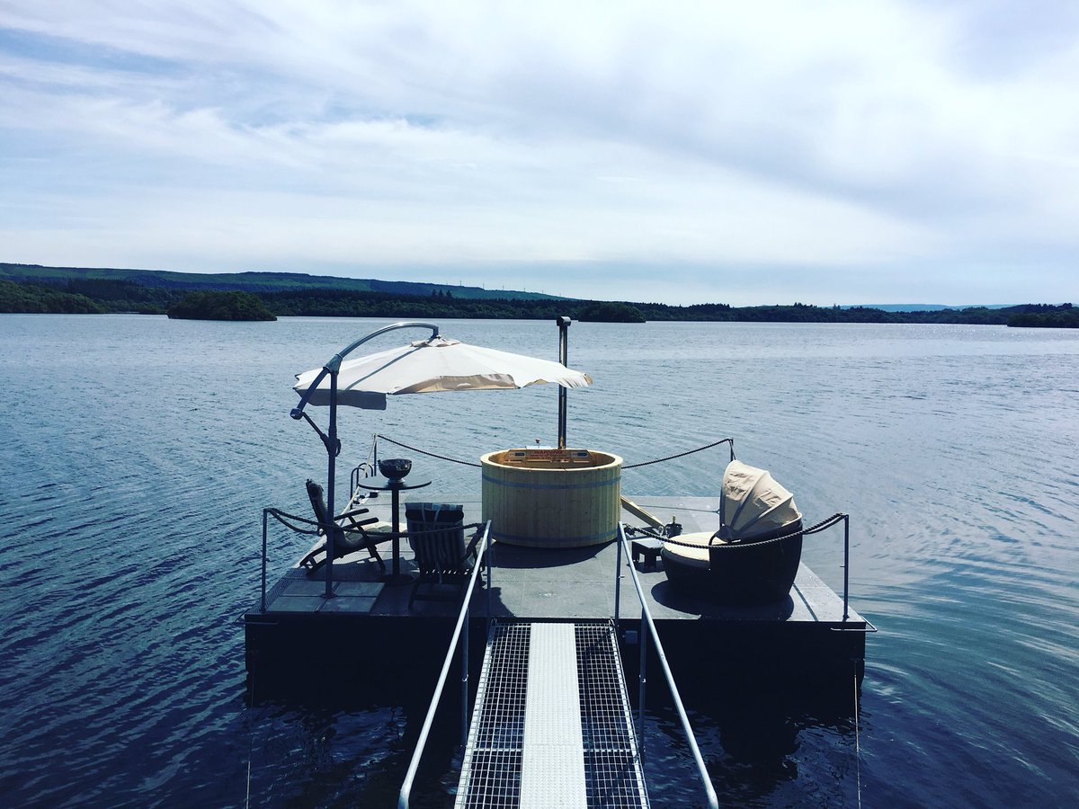 rossharbour's tweet photo. #almostsummer #floatingtub #vip #chill #rossharbour #lakesideparadise #lougherne #fermanagh #enniskillen #discoverni #glamping https://t.co/E7TFYxaRRF