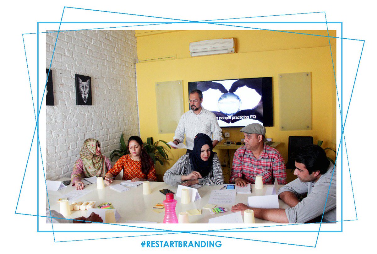 restartbranding's tweet photo. "Practicing EQ” workshop @ Re-START Branding Solutions
#Workshop, #PrecticingEQ, #AgencyLife, #Lahore, #Pakistan
#RestartBrandingSolution https://t.co/BjDK2rVSBJ
