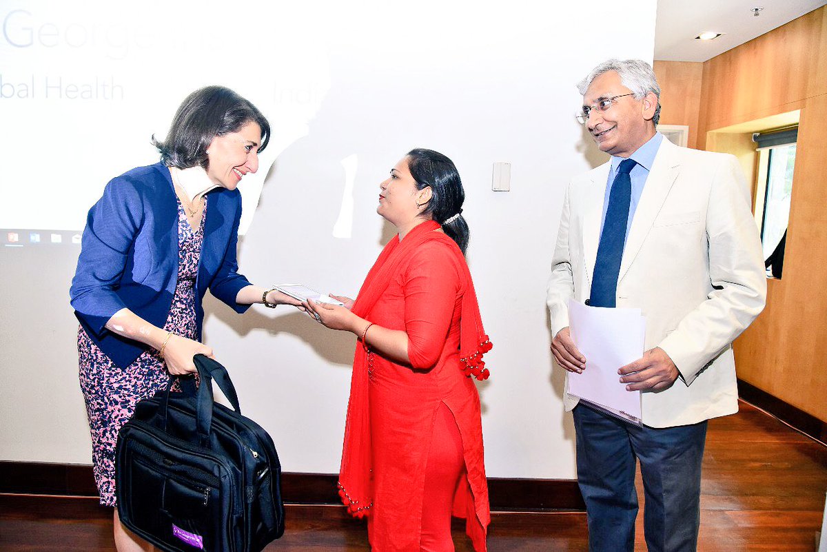 GladysB's tweet photo. I’ve been at the George Institute for Global Health in New Delhi to launch an innovative health app pioneered in NSW that will help millions of the world’s poorest to access lifesaving diabetes care for the very first time. https://t.co/RBrm2msDwc