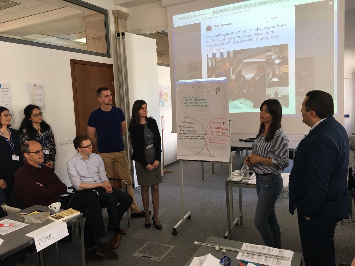 z_dijana's tweet image. We’ve carefully listened to group’ debriefing #evaluation #workshop #CEFlearning @CEF_Ljubljana @Belastingdienst @Financien #taxexpenditures