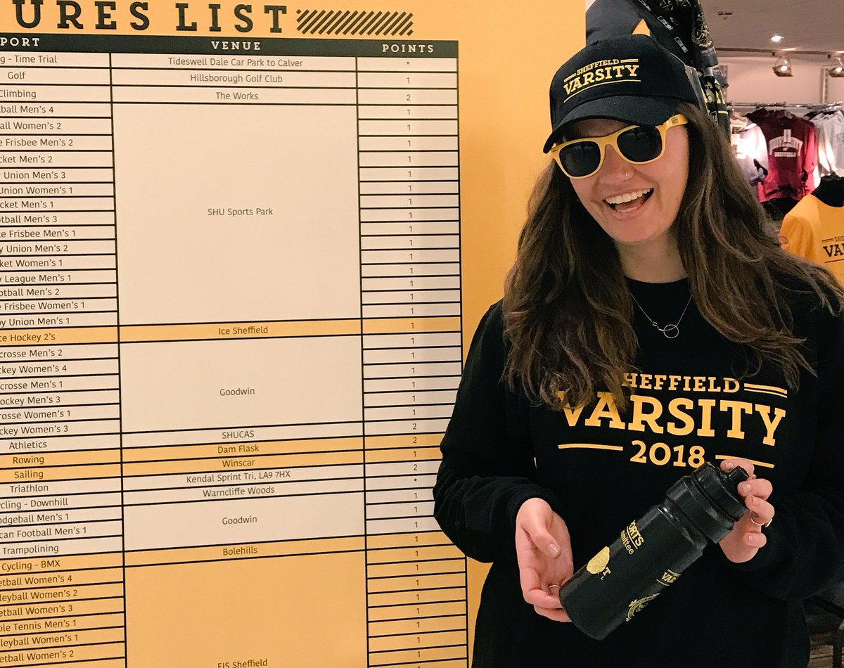 SheffieldSU's tweet image. Don’t forget to pop to @SSUStore for your Varsity merch before you come to sports park! Buses run from Bar One and you will be refused entry if you attempt to bring in alcohol #suvarsity
