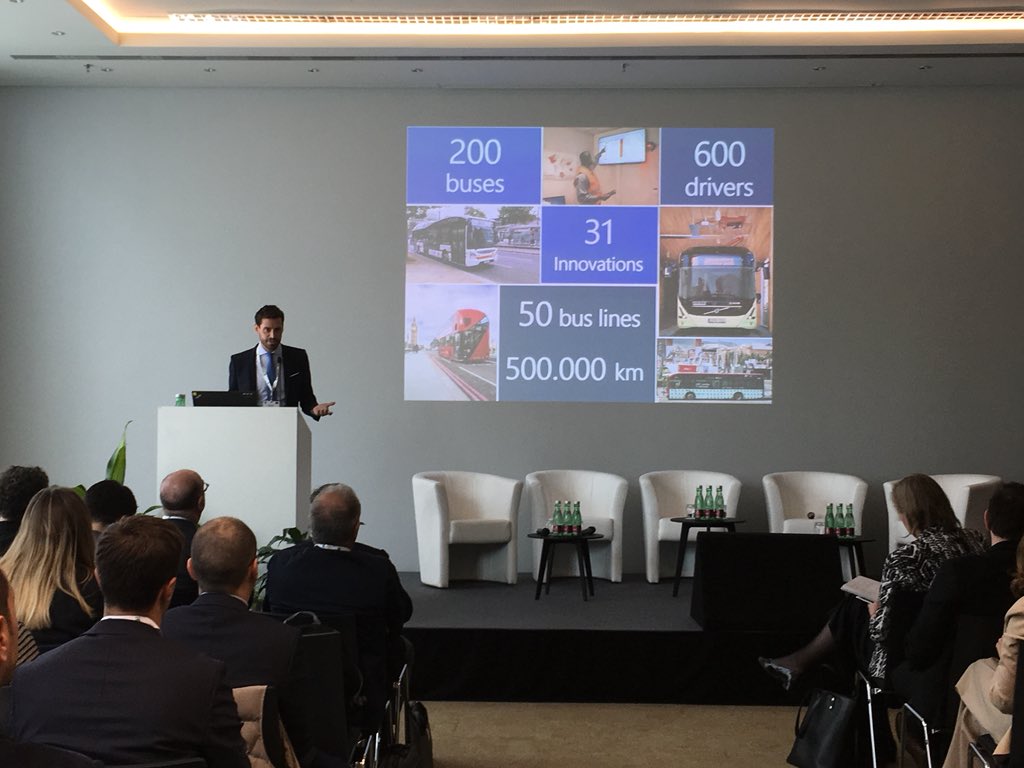 ebsf_2project's tweet photo. Some numbers: 200 buses, 31 innovations, 600 drivers, 50 bus lines, 500.000 km. @micheletozzi79 presenting #EBSF_2 achievements at the Final Conference. @inea_eu @UITPpress https://t.co/GTxXPuTsiL