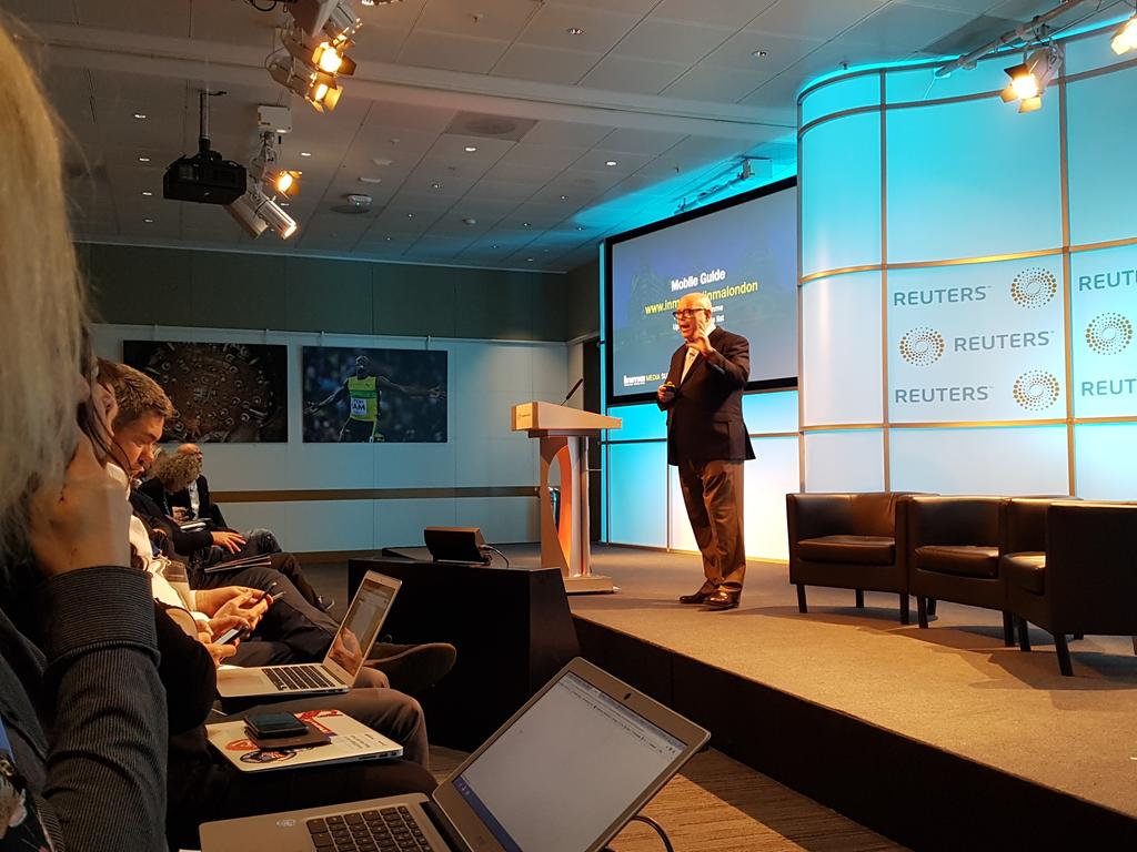 GRAllinson's tweet photo. Great to be @ReutersAgency with colleagues listening to @earljwilkinson at #INMALondon to hear about #subsciptionstack #readerfirst shift in business models https://t.co/JPDmaiwYsq