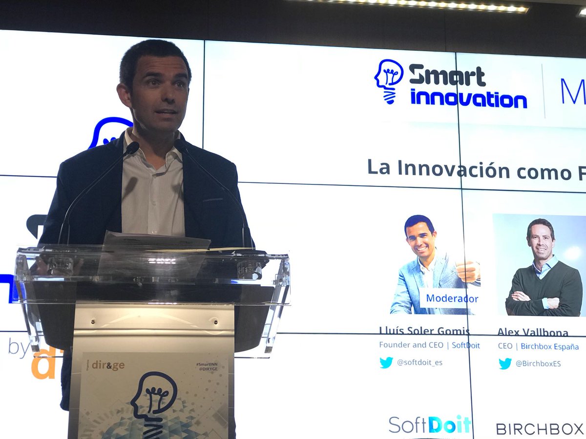 SolerGomis's tweet photo. mesa espectacular sobre la innovación en el #SmartINN18 con @birchbox @Groupon @BigBank #comessgroup @juan_prego organizada con éxito por @DIRyGE en la que he moderado en representación de @softdoit_es y @IronBusiness_es https://t.co/RY4tZMXmND