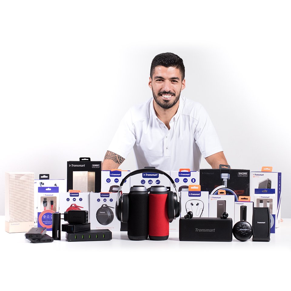 🎉GIVEAWAY! We are stoked to announce that <a href="/LuisSuarez9/">Luis Suárez</a> is our official spokesperson! We are giving away 10 Tronsmart surprise packages! Retweet this post and follow us now to qualify to win! Good luck!